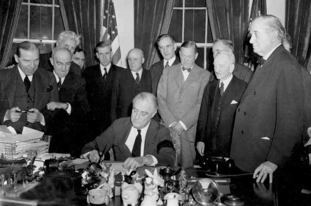 U.S. & Britain Declare War on Japan