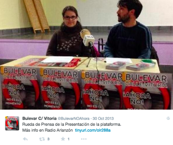 Presentación Plataforma "Bulevar ahora NO"