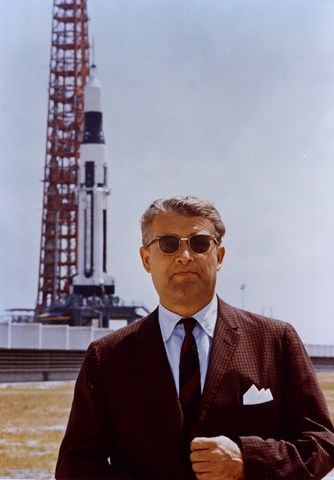 Werner von Braun and the first rocket launches