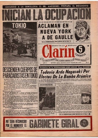 Nace el periodico "El Clarin"