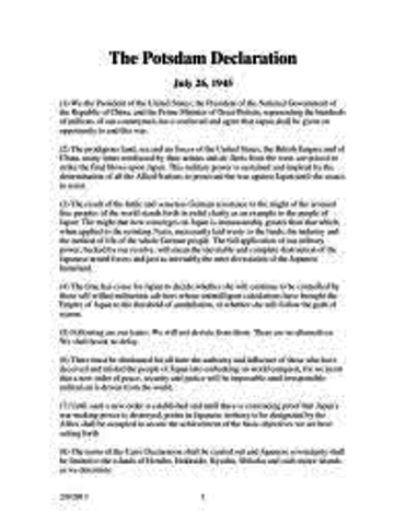 Potsdam Declaration