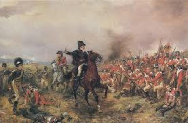 Napoleon is defeated at Waterloo