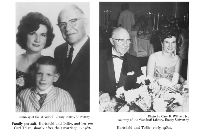 Hartsfield married Tollie Tolan on July 11th.