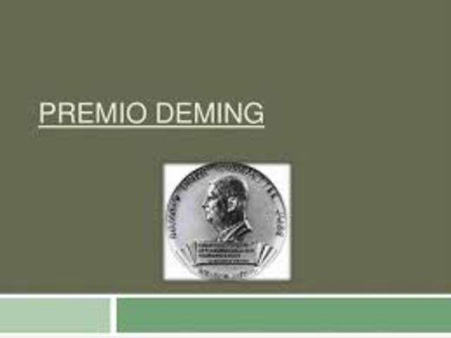 Se crea el premio Deming