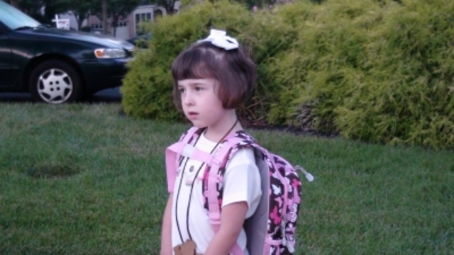 Madison's first day of Kindergarden