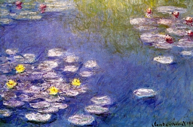 Début de la réalisation des Nymphéas