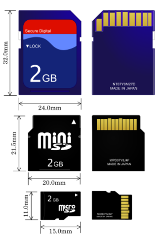 Secure Digital(SD) cards