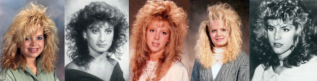 Senior yearbook pictures from the 80's.