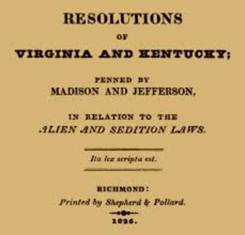 Virginia and Kentucky resolutions