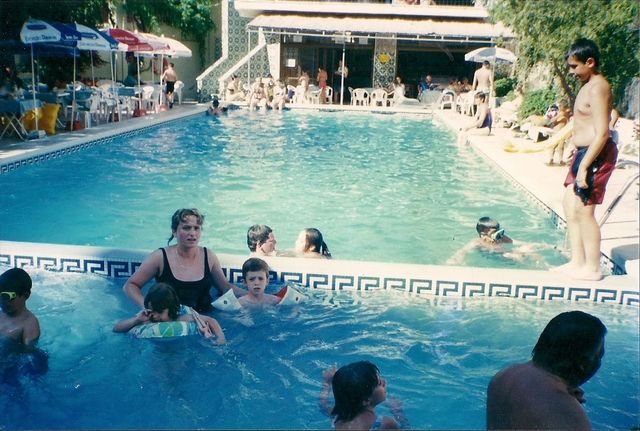 Accidente en la piscina.