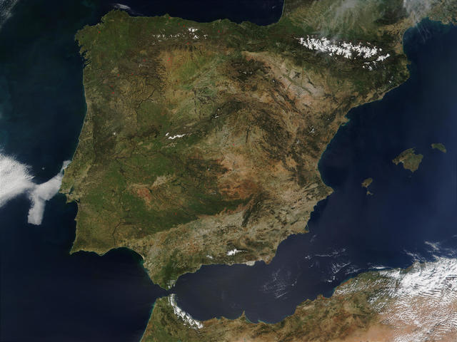 La conquista de la península ibérica