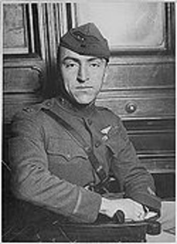 Eddie Rickenbacker became captain in air service.