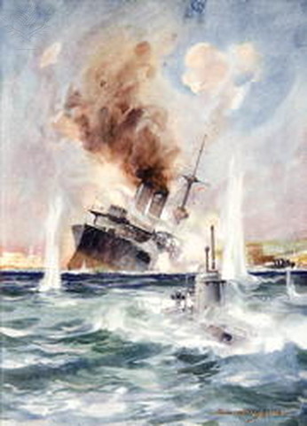 Germany ordered its submarines to attack any ships that carried weapons to the allied powers