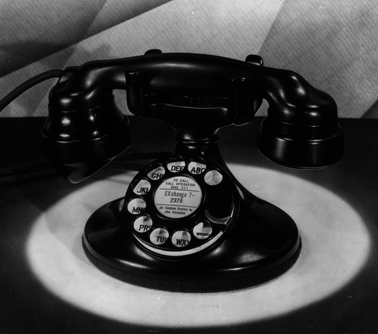 Round Base Rotary Dial Monophone - Bell System