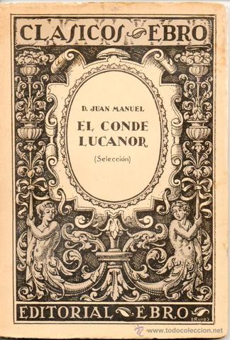 "El conde Lucanor", del Infante Juan Manuel