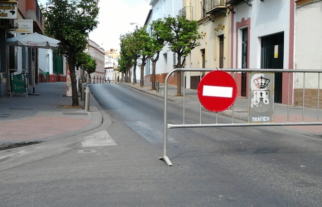 Corte de tráfico de la calle Vitoria
