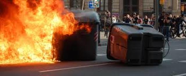 Primera jornada de concentración violenta