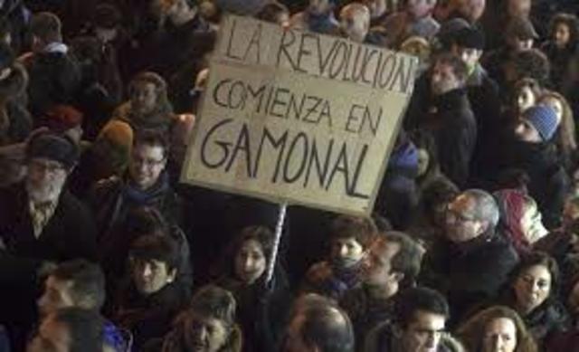 Segundo manifestación de protesta