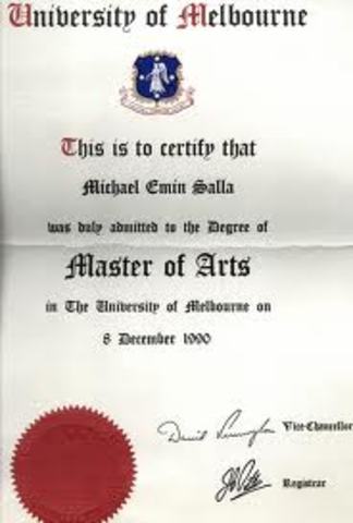 ted kooser gets M.A.