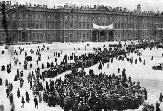 Vladimir Lenin and the Bolsheviks capture the Winter Palace