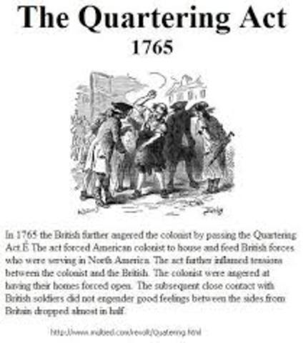 Quartering Act Passed