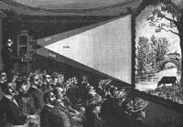 First 3-D movie shown to an audince