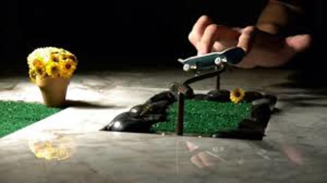 I started fingerboarding