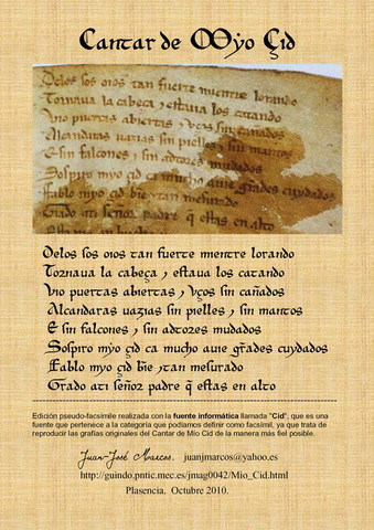 Cantad de mio Cid