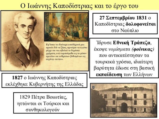 Ιωάννης Καποδίστριας - κυβερνήτης της Ελλάδας