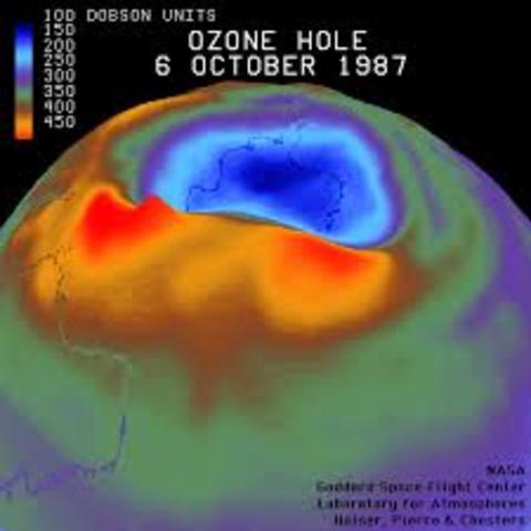 Descubrimiento de agujero en la capa de ozono