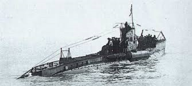 U-Boat sank a british passenger liner in the Irish sea.