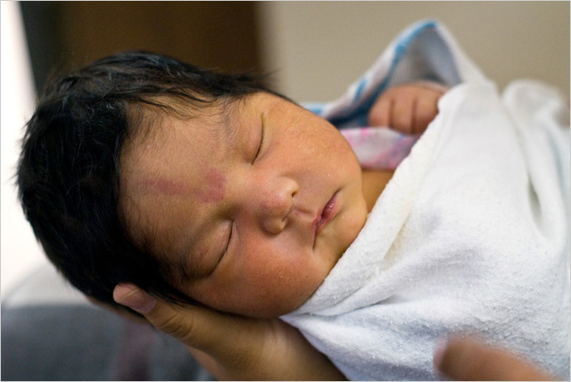 A spot where a baby is born