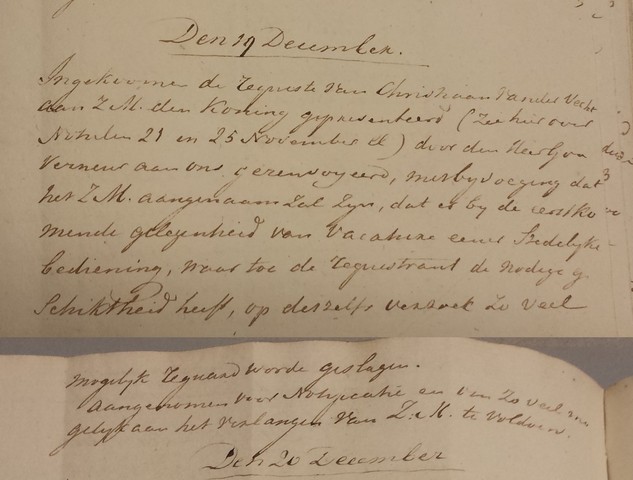 Aantekening Burgemeesterboek Weesp