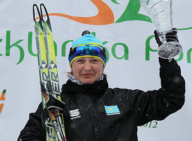 Казахстанская лыжница выиграла вторую золотую медаль