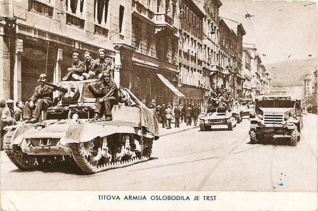 Tito's forces arrive in Trieste