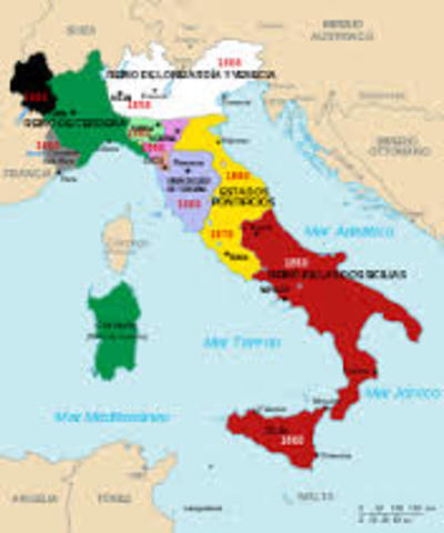 Fundación del Reino de Italia.