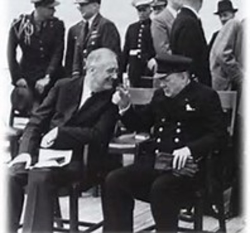 Churchill and FDR issue the Atlantic Charter