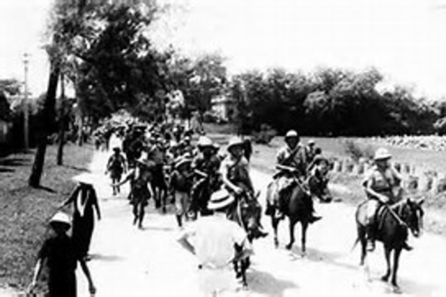 Japanese invade French Indochina (Viet. Laos, Cambodia)