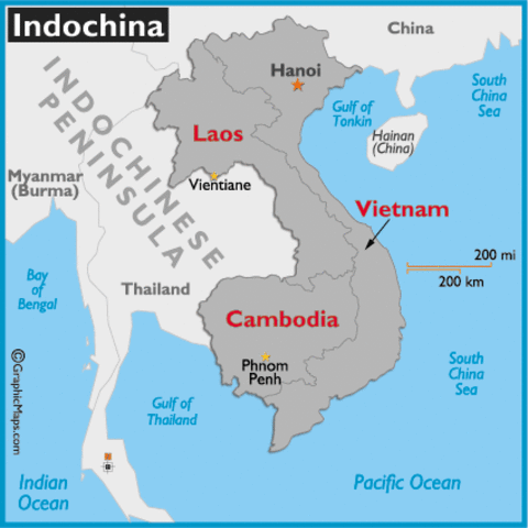 Japanese invade French Indochina ( Viet.Laos,Cambodia)