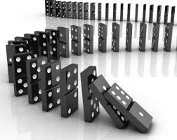 Eisenhower gives speech on "Domino Theory"
