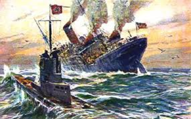 U-boat sunk British liner...