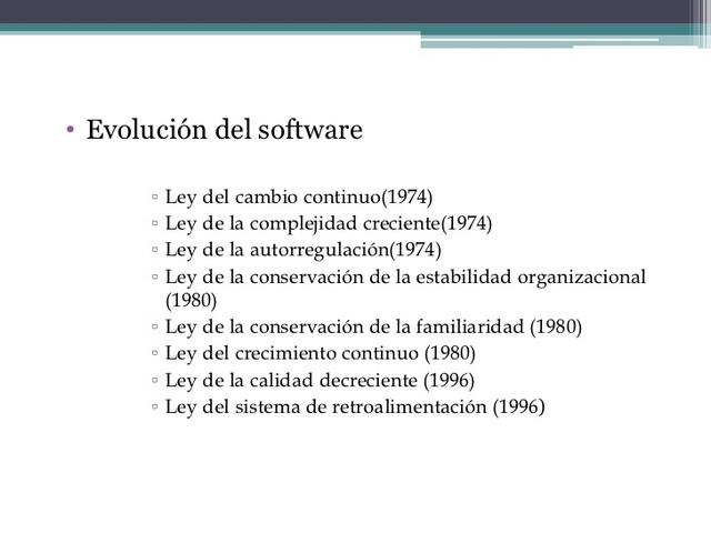 Ley del cambio continuo