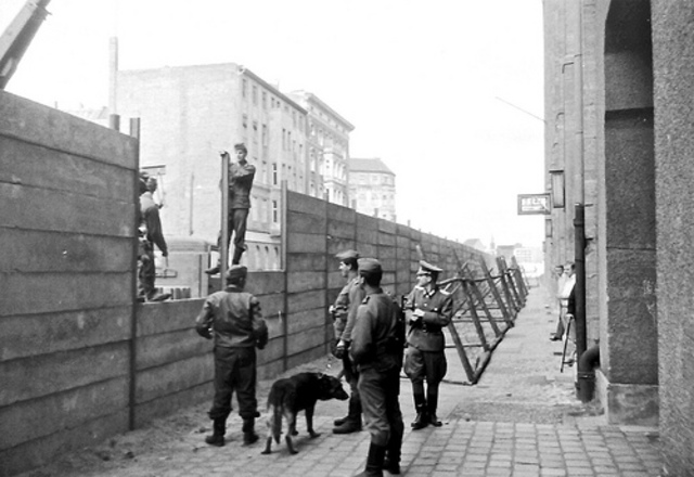 Building of Berlin Wall Begins