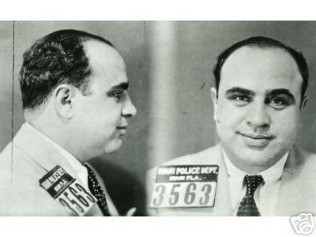 Al Capone is imprisoned for income tax evasion