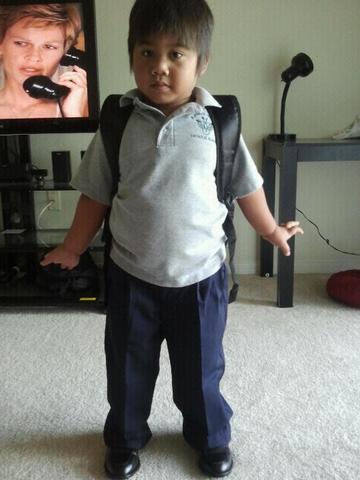 Carl entering Pre-School