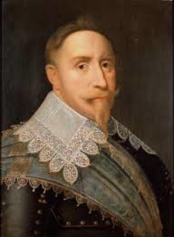 Gustavus Adolphus Became King of Sweden.