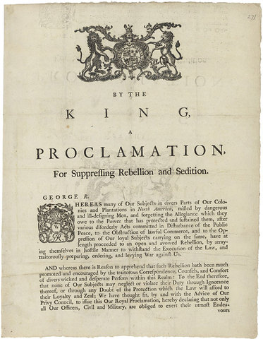 Proclamation Act