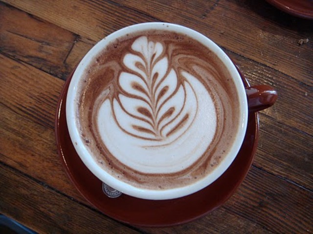 Молоко в шоколад.