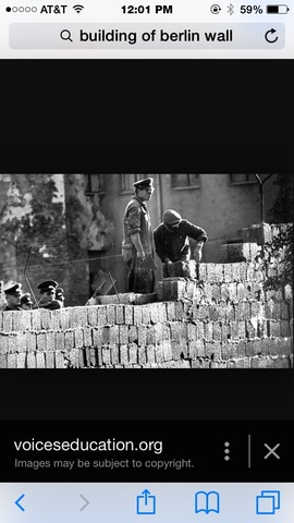 Building of the Berlin Wall