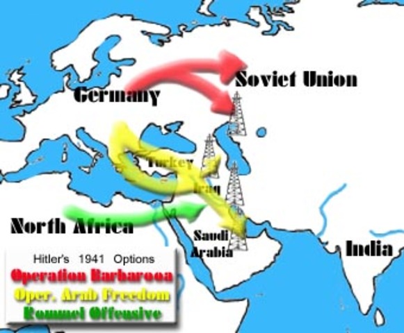 Hitler breaks Pact with Stalin’s Russia and invades - USSR which now joins England in fighting the Germans
